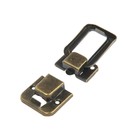 Замок для шкатулок, кейсов 35?25, цвет бронза, 10 шт. (комплект 3 шт) - фото 21690150