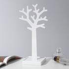 Подставка для украшений «Дерево», 9×9×29 см, цвет белый - фото 6654564