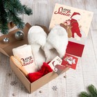 Новогодний подарочный набор Этель "Santa", полотенце 30х60см и аксессуары - фото 9869095