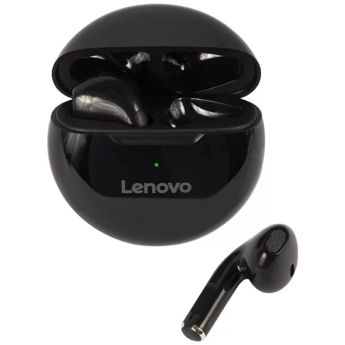 Наушники беспроводные Lenovo HT38, TWS, вкладыши, микрофон, BT 5.0, 250 мАч, черные - Фото 1