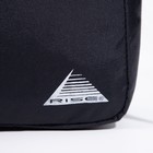 Сумка мужская на молниях RISE, длинный ремень, цвет чёрный - Фото 6