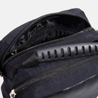 Сумка мужская на молниях RISE, длинный ремень, цвет чёрный - Фото 7