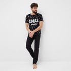 Футболка мужская KAFTAN "Xmas family" р.52, черный - Фото 2