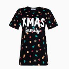 Футболка женская KAFTAN "Xmas family" р. 44-46, черный 7825747 - фото 13108381