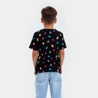 Футболка детская KAFTAN "Xmas family" , размер 32 (110-116), цвет чёрный - Фото 3
