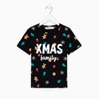 Футболка детская KAFTAN "Xmas family" , размер 32 (110-116), цвет чёрный - Фото 7
