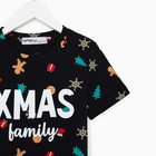 Футболка детская KAFTAN "Xmas family" , размер 32 (110-116), цвет чёрный - Фото 9