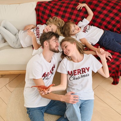 Футболка мужская KAFTAN «Merry Christmas» размер 48, белый