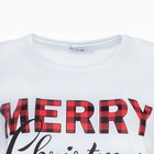 Футболка женская KAFTAN "Merry Christmas" р. 44-46, белый - фото 806021553