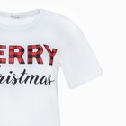 Футболка женская KAFTAN "Merry Christmas" р. 44-46, белый - фото 806021554