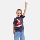 Футболка детская KAFTAN "Xmas family" , размер 32 (110-116), цвет серый - Фото 6