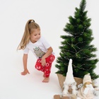 Пижама детская новогодняя: футболка, брюки, KAFTAN MEOWY XMAS, рост 98-104 см - Фото 7