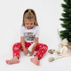 Пижама детская новогодняя: футболка, брюки, KAFTAN MEOWY XMAS, рост 98-104 см - Фото 8