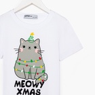 Пижама детская новогодняя: футболка, брюки, KAFTAN MEOWY XMAS, рост 98-104 см - Фото 10