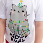 Пижама детская KAFTAN "MEOWY XMAS" , размер 34 (122-128) 7825797 - фото 13108504