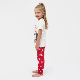 Пижама новогодняя детская KAFTAN «Новогодний котик», размер 36 (134-140 см)