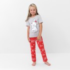 Пижама новогодняя детская KAFTAN «Зайчик», размер 28 (86-92 см) - фото 9869876