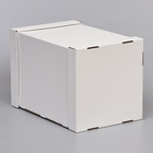 Коробка под торт, с ПВХ окном, белая, 30×30×45 см - Фото 4