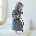 Халат махровый детский, размер 28, цв.серый 340 г/м2 хл.100% с AIRO - Фото 2