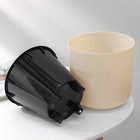 Кашпо для цветов со вставкой «Линель», 2.7 л, d=16 см, h=16 см, бежевое - Фото 2