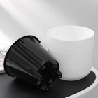 Кашпо для цветов со вставкой «Линель», 2.7 л, d=16 см, h=16 см, пластик, белое - Фото 2