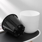 Кашпо для цветов со вставкой «Линель», 4.5 л, d=19 см, h=19 см, пластик, белое - Фото 2