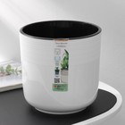 Кашпо для цветов со вставкой «Линель», 4.5 л, d=19 см, h=19 см, пластик, белое - Фото 6