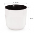 Кашпо для цветов со вставкой «Линель», 4.5 л, d=19 см, h=19 см, пластик, белое - Фото 8