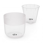 Кашпо для цветов со вставкой «Линель», 4.5 л, d=19 см, h=19 см, прозрачное - Фото 3