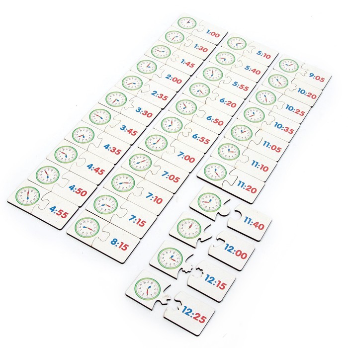 Пазл. Ассоциации. «Учимся определять время» 66 больших элементов, развивающая игра 55540