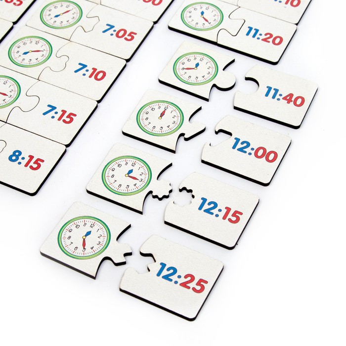 Пазл. Ассоциации. «Учимся определять время» 66 больших элементов, развивающая игра 55540