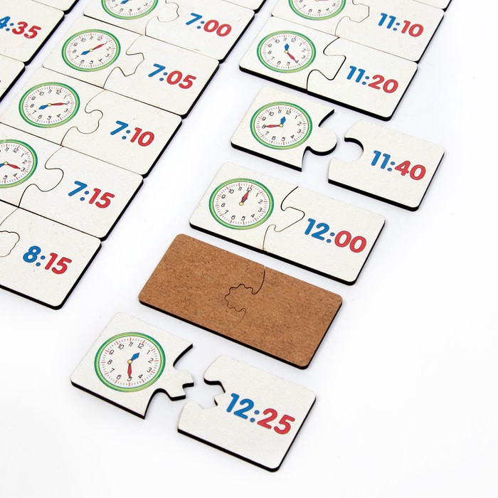 Пазл. Ассоциации. «Учимся определять время» 66 больших элементов, развивающая игра 55540