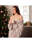 Плед с рукавами светящийся в темноте «Этель. Елочки», 150×200 см, плотность 220 г/м² - Фото 4