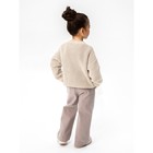 Кардиган для девочки Amarobaby Knit, рост 128 см, цвет молочный - Фото 3