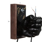 Бра Левая рука E27 60Вт черный/золото 18х18х10 см 9074501