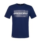 Футболка President, размер L, цвет синий - фото 1445607