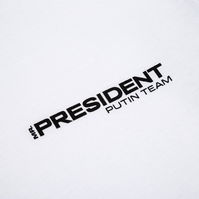 Футболка President, размер L, цвет белый - фото 1907492789