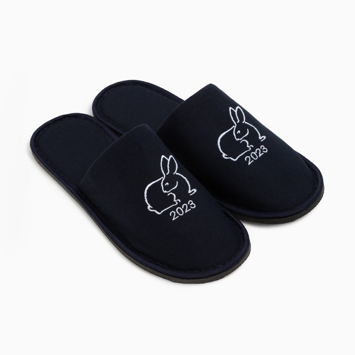 Тапочки мужские, цвет синий, размер 45 - Фото 1