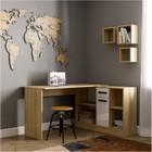 Стол письменный «Клик Мебель. СПЛ - 1», 1350×1238×750 мм, цвет дуб сонома/белый глянец - Фото 5