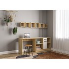 Стол письменный «Клик Мебель. СПЛ - 1», 1350×1238×750 мм, цвет дуб сонома/белый глянец - Фото 2