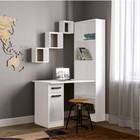 Стол письменный «Клик Мебель. СПЛ - 2», 1150×600×1828 мм, цвет белый/белый глянец - Фото 3