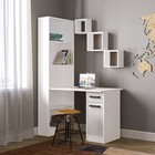 Стол письменный «Клик Мебель. СПЛ - 2», 1150×600×1828 мм, цвет белый/белый глянец - Фото 1