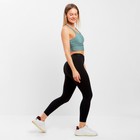 Леггинсы женские спортивные, цвет чёрный, размер 48 9118470