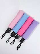 Зонт автоматический «Силуэт», 3 сложения, 8 спиц, R=48/55 см, d=96 см, МИКС - Фото 4