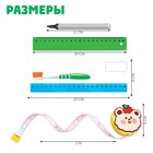 Развивающий набор «Учимся измерять», рулетка, линейка, маркер - фото 6656043