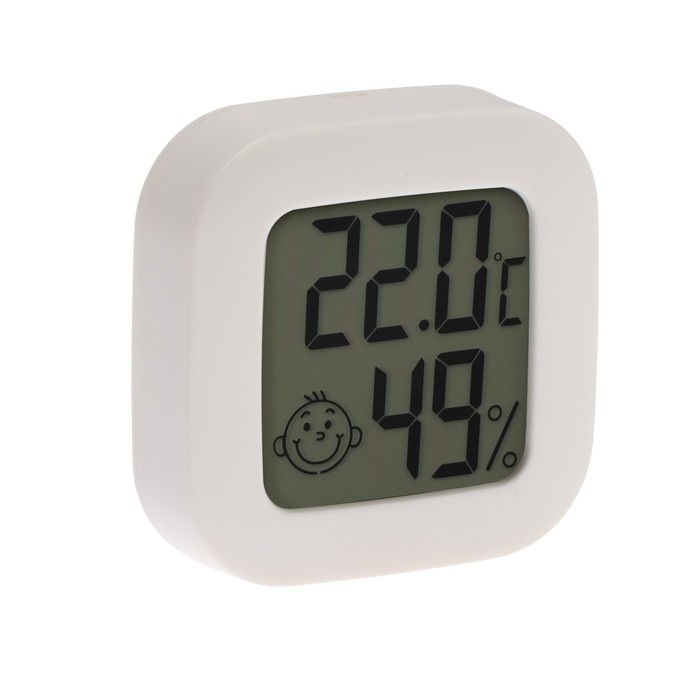 Термометр электронный LTR-08, датчик температуры, датчик влажности, белый - Фото 1