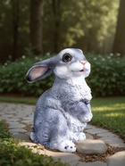 Садовая фигура из полистоуна «Зайка-лапочка», 24×18×17 см - Фото 3