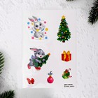 Новогодний блокнот - Новогодняя гравюра «Новый год! Кролик»,10 листов, лист наклеек - фото 7788281