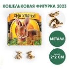 Кошельковая фигурка «На удачу!», металл, 2 х 2 см - Фото 1