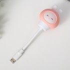 Подсветка для клавиатуры "Зайчик" LED ночник USB бело-розовый 6,8х6х19 см RISALUX - Фото 2